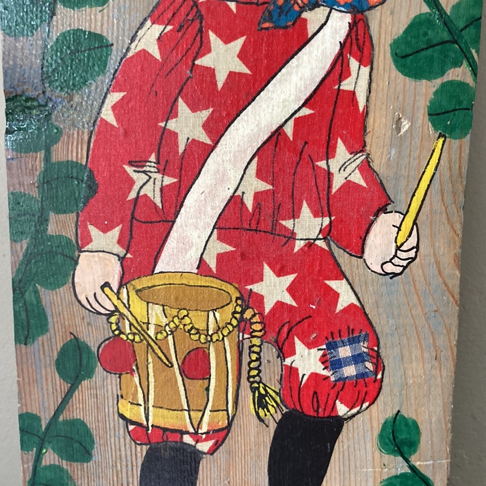 Vintage painting on wood - Picture 4 of 11